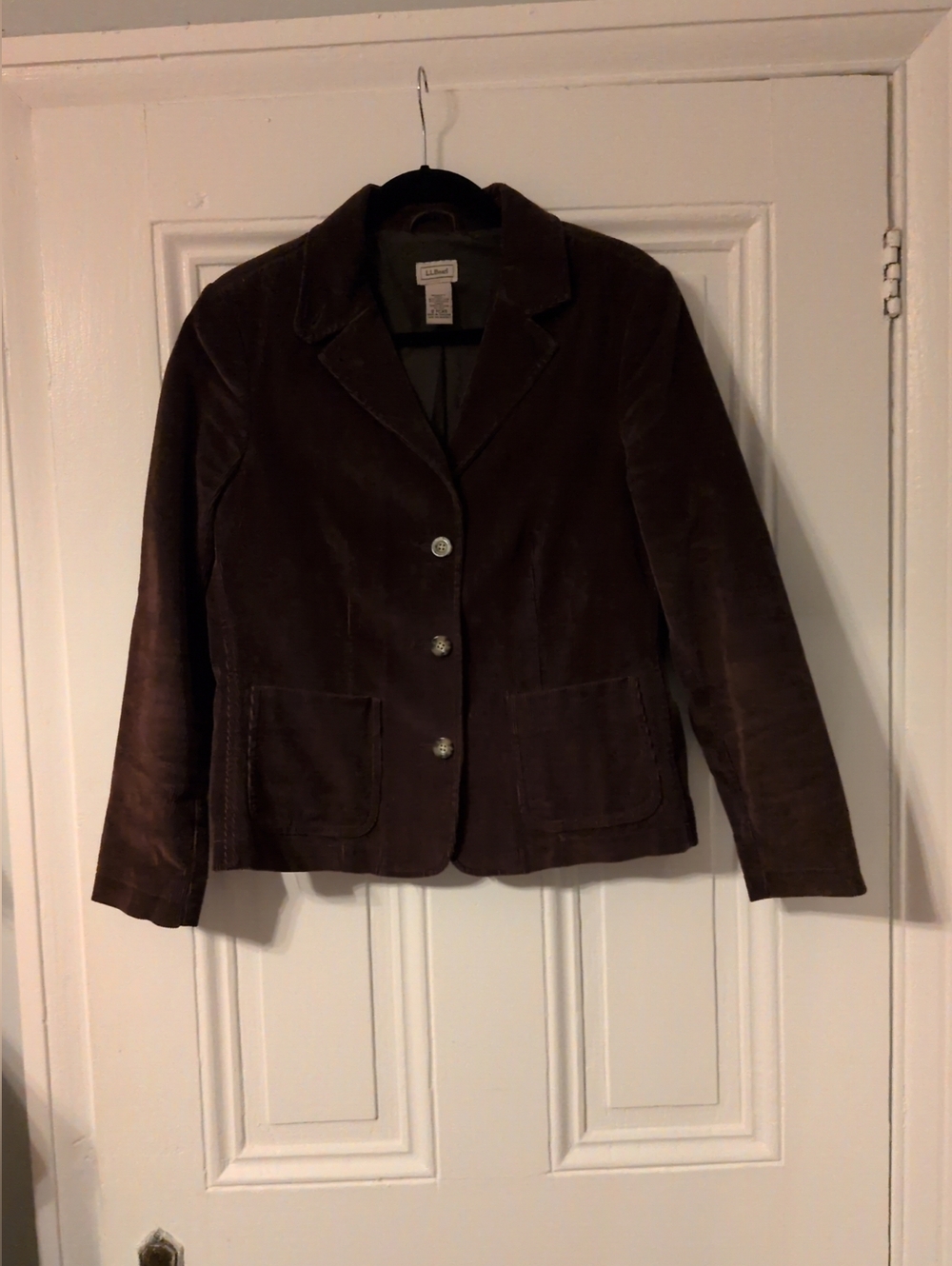 L.L. Bean Women's Brown Corduroy Blazer
